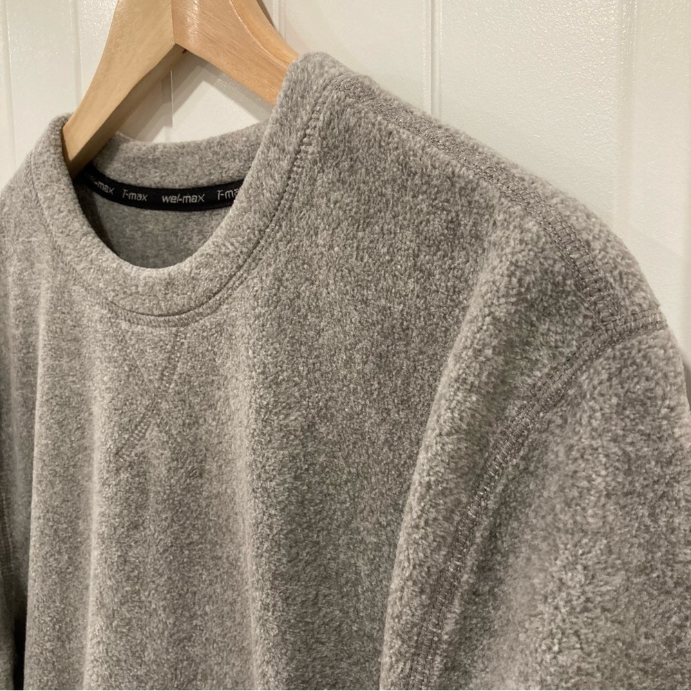 Men’s T-Max Thermal Performance Fleece Crewneck Pullover | Light Grey